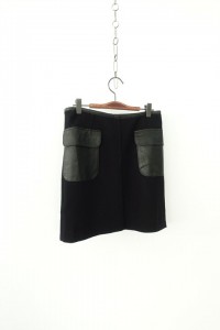 TOMORROWLAND COLLECTION - leather trim skirt (27)