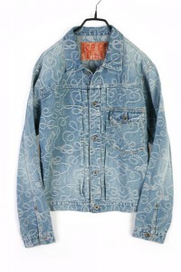 KAPITAL chain embroidered denim jacket