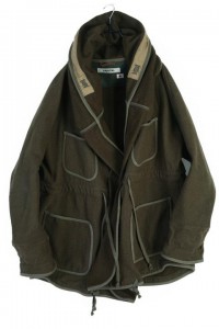 KAPITAL brown&#039;s beach wool ring coat