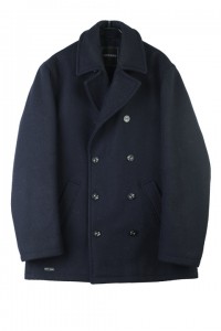 SAINT JAMES navy wool pea coat