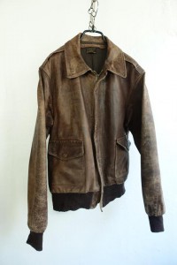 40&#039;s WW2 POUGHKEEPSIE LEATHER COAT CO - leather flight jacket