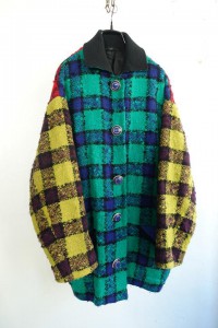 GIANNI VERSACE - tweed wool coat