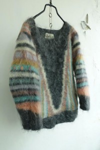 80&#039;s SUSIE LEE made in england - mohair hand knit sweater