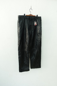 JEAN PAUL GIRBAUD - patch work leather pants (35-36)