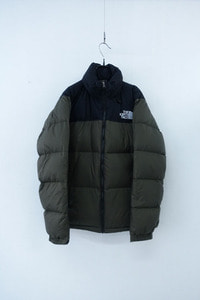 THE NORTH FACE - green down parka