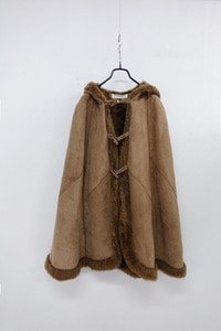 90&#039;s JOSEPHINE GINZA - mouton cape coat