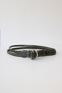 vintage leather ring belt