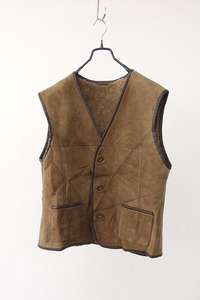 vintage mouton vest from bulgaria