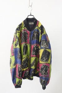 80&#039;s ROBERT STOCK - pure silk jacket