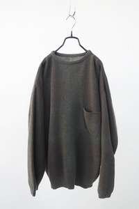 italia vintage padded cashmere &amp; wool sweater