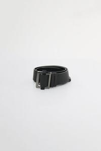ring detail leather belt