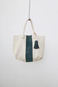 real leather reversible tote bag