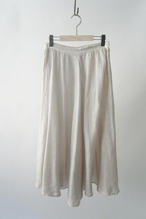 120% LINO made in italy - pure linen skirt (free)
