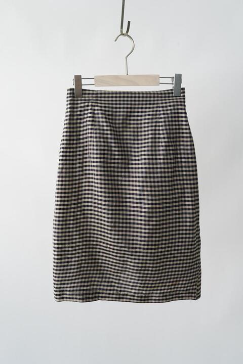 80&#039;s PRINTEMPS made in france -  pure silk skirt (25)