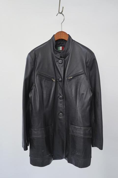 vintage women&#039;s italian leather coat