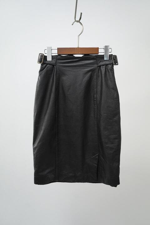 90&#039;s VINTAGE VOICE - women&#039;s leather skirt (24)