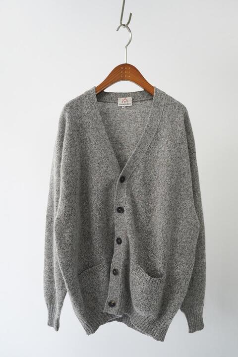 ERMENEGILDO ZEGNA made in italy - silk &amp; alpaca wool blended knit cardigan