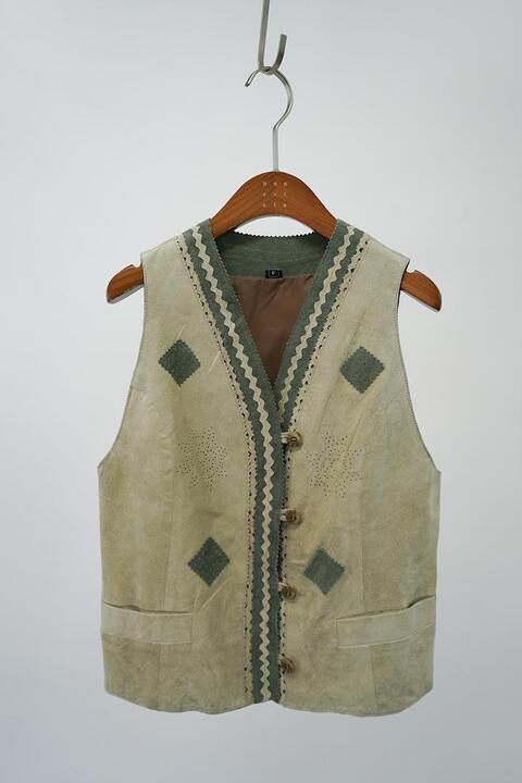 vintage women&#039;s leather vest