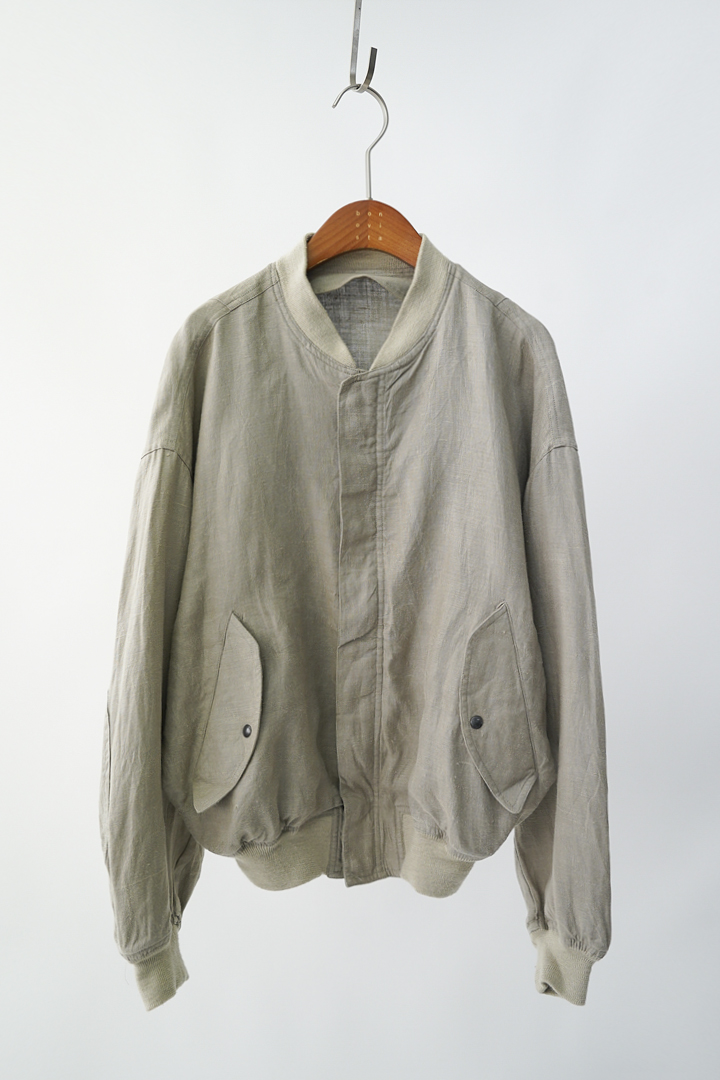 80&#039;s BOUTIQUE VENDOME - pure linen jacket