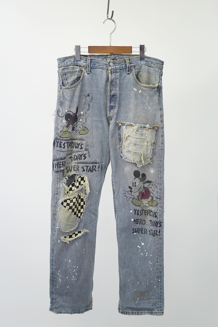 90&#039;s LEVI&#039;S 501 made in u.s.a - remake pants (34)
