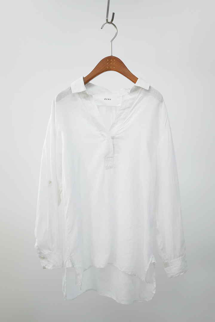 ECRU - pure linen shirts